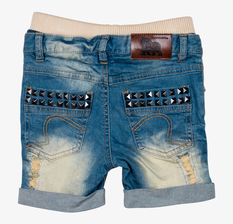 Heavy Metal Denim Shorts - Shorts, transparent png #3043048