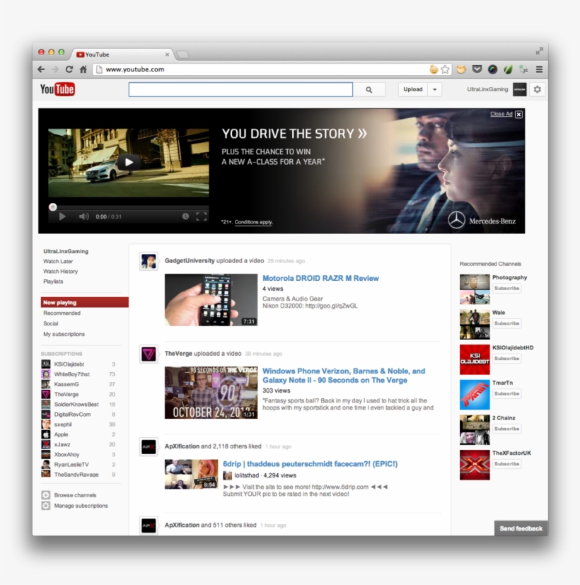 How To Get The New Youtube Layout/design - Nieuwe Youtube Layout, transparent png #3043094