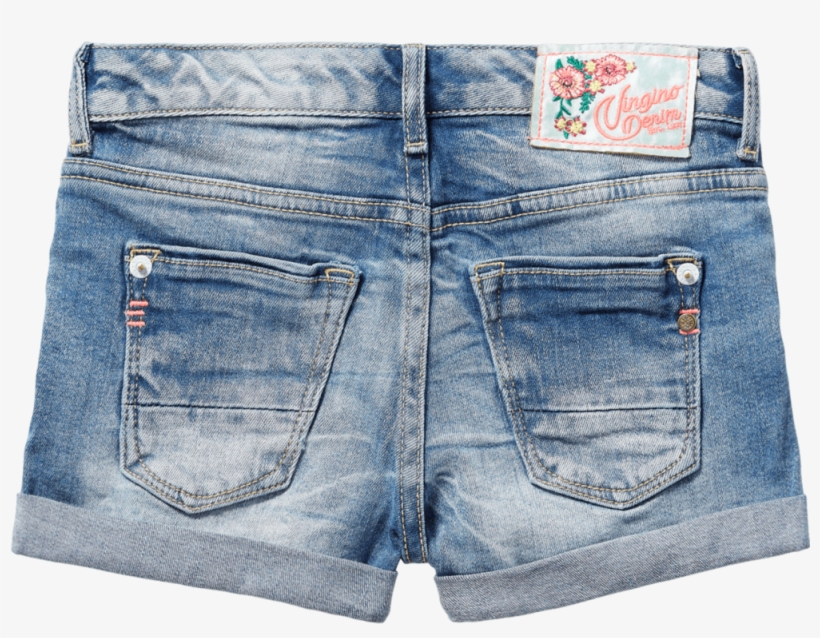 Vingino Jeans Short Domenica Light Indigo - Pocket, transparent png #3043715