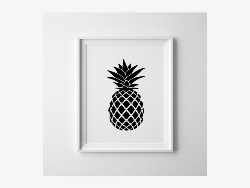 Black Pineapple Print / Black Pineapple Art / Black - Dreamweaver Metal Stencil 7 Inch X4 Inch Large Pineapple, transparent png #3043974