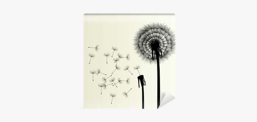 Fotomural Estándar Blow Dandelion V - Illustration, transparent png #3043978