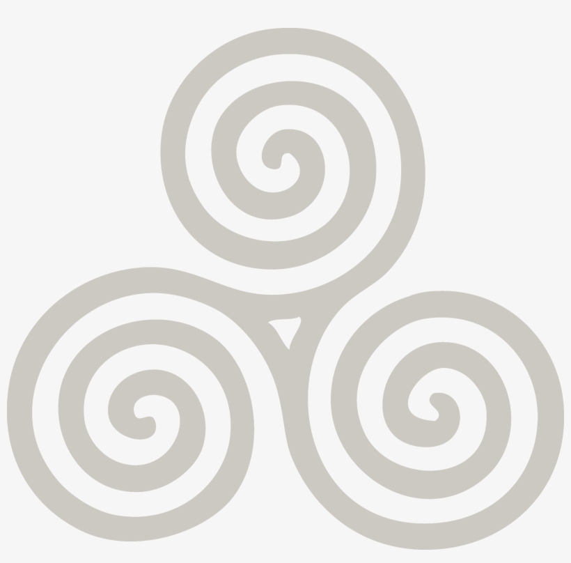 Celtic Triple Spiral Triskele - Triskele Symbol Spiral Png, transparent png #3044067