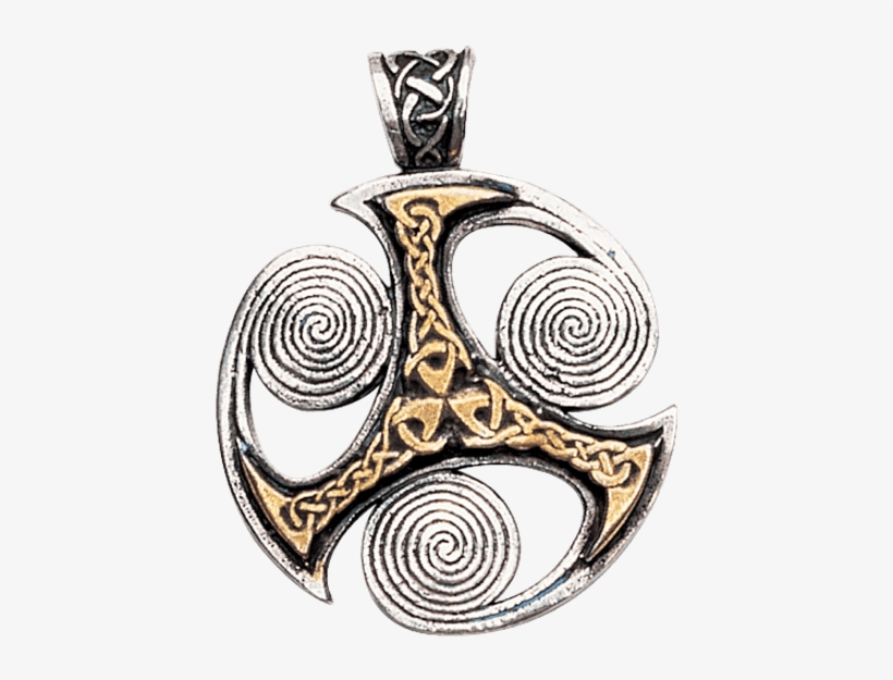 Triskelion Spirals Necklace - "triskelion Spirals Necklace", transparent png #3044180