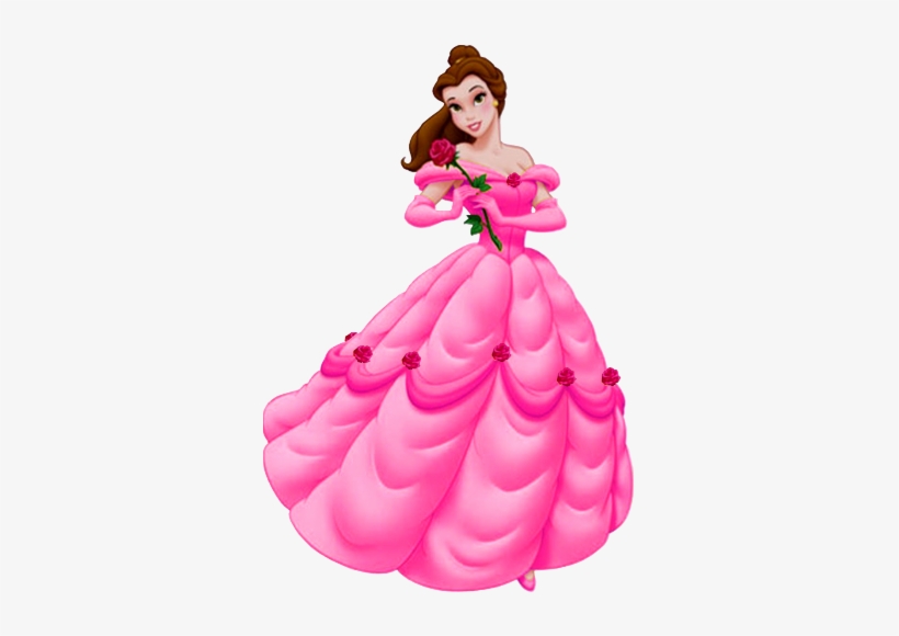 Disney Belle In Pink - Belle Pink Dress Disney Princess, transparent png #3044254