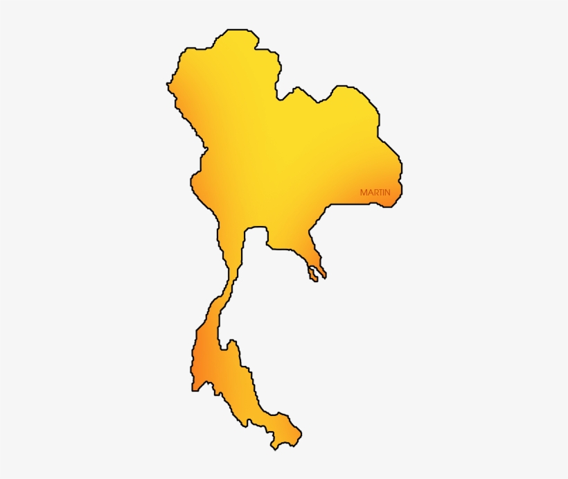 Thailand Map - Clip Art, transparent png #3044993