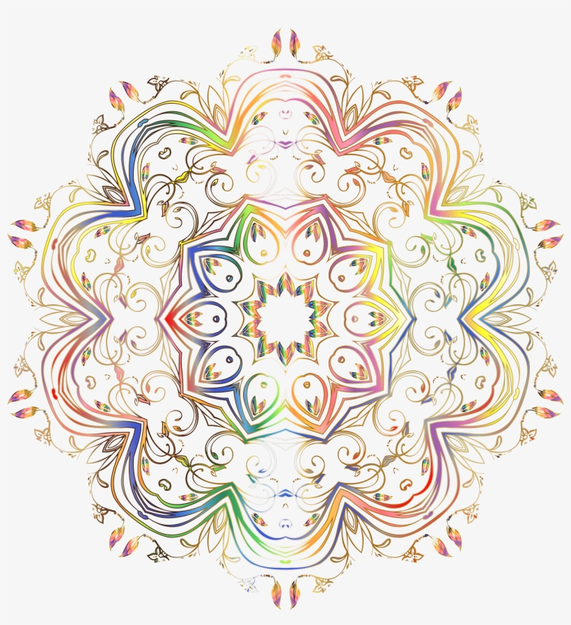 This Free Icons Png Design Of Chromatic Gold Flourish, transparent png #3045029