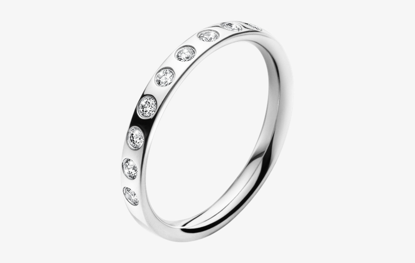 Georg Jensen Magic 18 Carat White Gold And Inset Diamond - Georg Jensen Magic Ring White Gold, transparent png #3045069