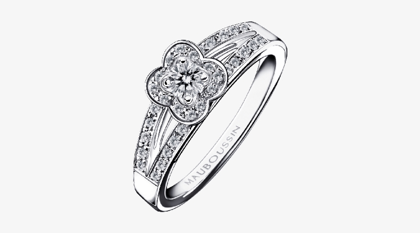 Chance Of Love N°1 Ring, White Gold And Diamonds - Chance Of Love Mauboussin N, transparent png #3045157