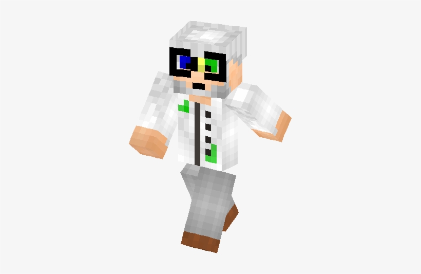 Mad Scientist Skin - Minecraft Crazy Scientist Skin, transparent png #3045461