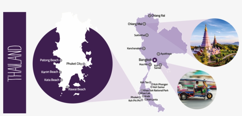 Thailand Fast Facts - Patong Beach Phuket Map, transparent png #3045520