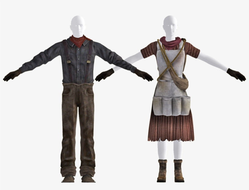 Field Hand Outfit - New Vegas Courier Intro Outfit, transparent png #3045526