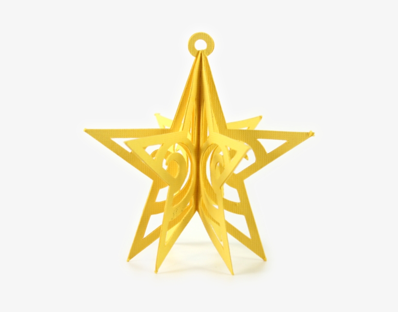 3d Flourish Star Ornament - Emblem, transparent png #3045812