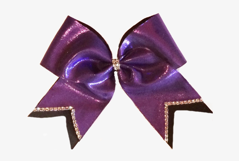 This Full Metallic Bow Is A Two Dimesional Cheer Bow - Present, transparent png #3045935