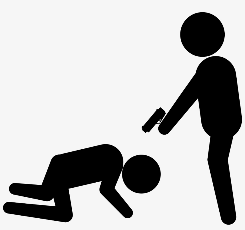 Criminal Pointing A Gun To A Victim On The Floor Comments - Apuntando Con Un Arma, transparent png #3046091