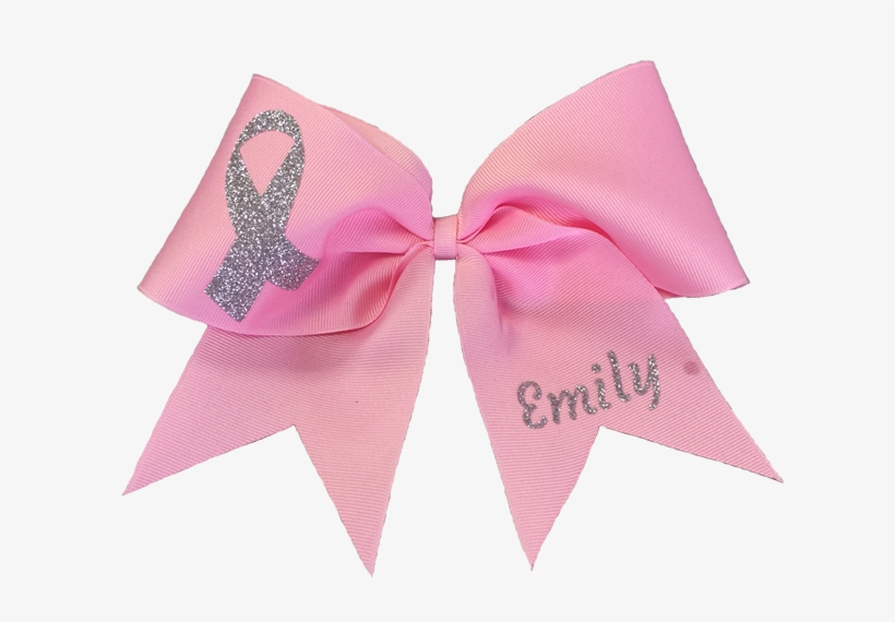 Larger Photo Email A Friend - Breast Cancer Cheer Bows, transparent png #3046118