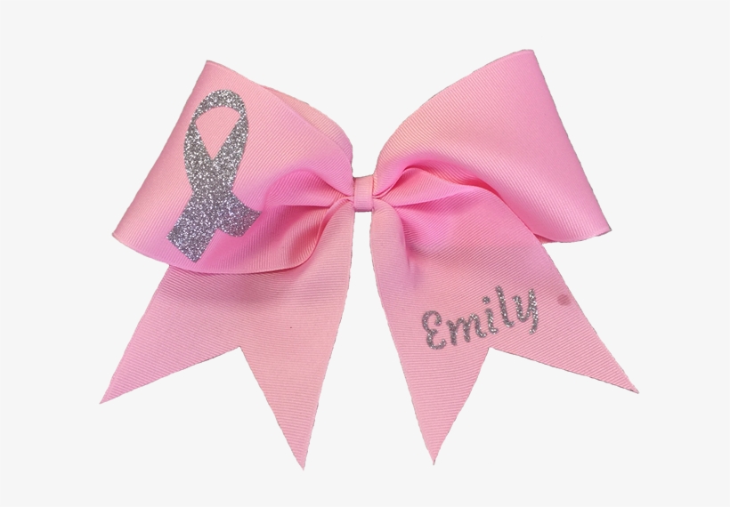 Larger Photo Email A Friend - Breast Cancer Cheer Bows, transparent png #3046118