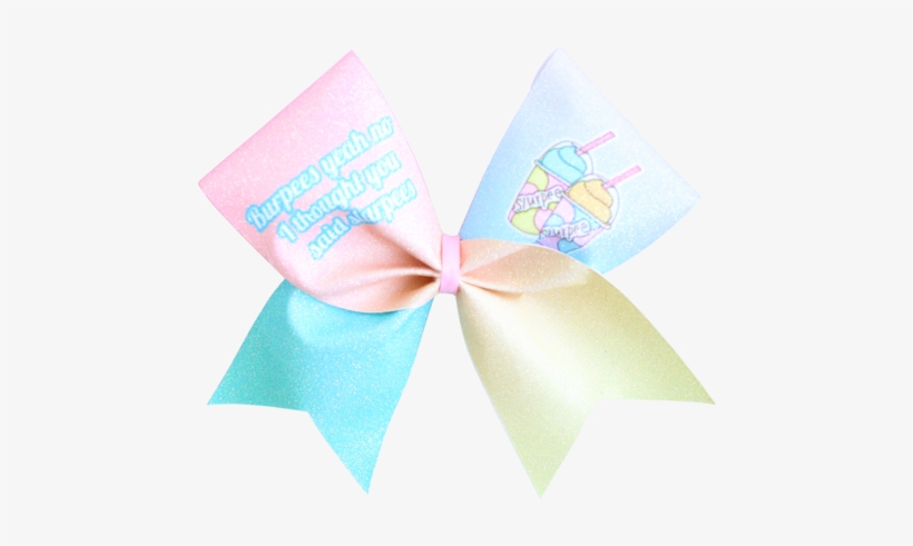 Burpees Yeah No I Thought You Said Slurpees Cheer Bow - Gold, transparent png #3046289