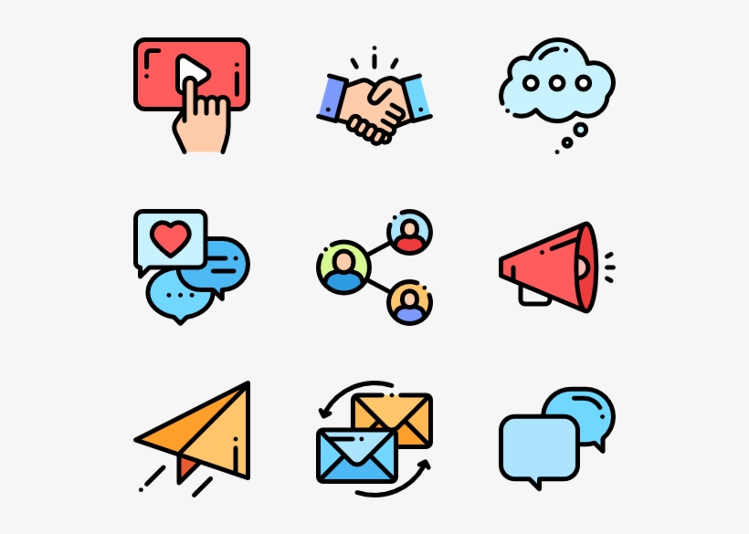 Communication 50 Icons - Marketing, transparent png #3046710