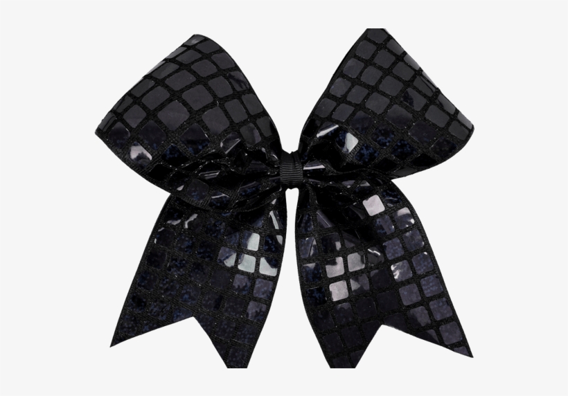 Black Square Sequin I Love Cheer Hair Bow I Love Cheer - Hair, transparent png #3046735