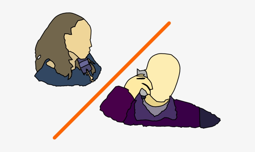 How To Set Use Man Lady Talking On The Phone Icon Png - 2 People Talking On The Phone, transparent png #3046758