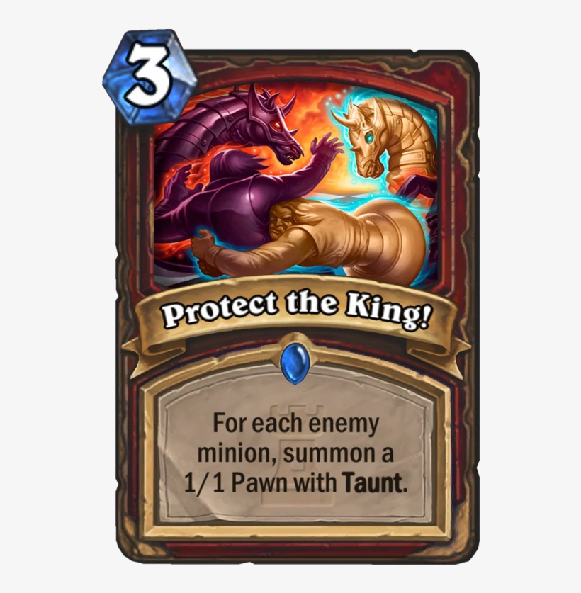 Protect The King Card - Hearthstone Protect The King, transparent png #3046806