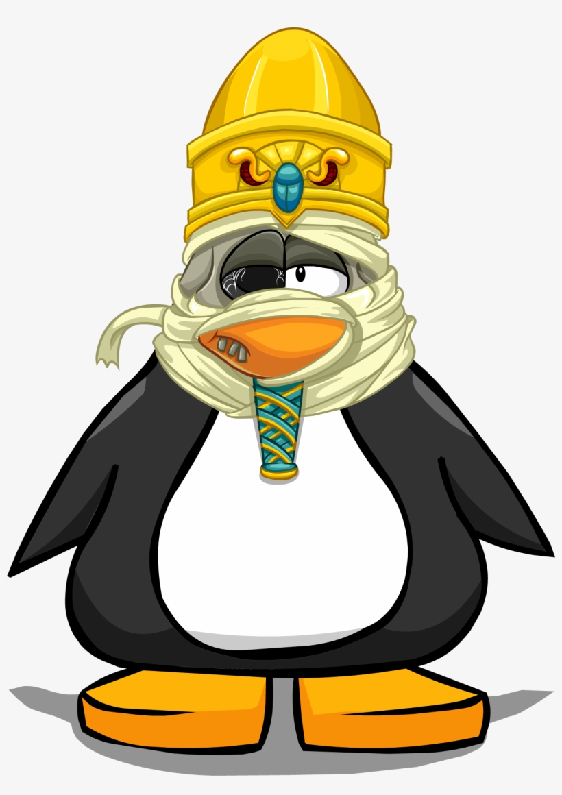 Tomb King Hat From A Player Card - Club Penguin Green Snorkel, transparent png #3046858