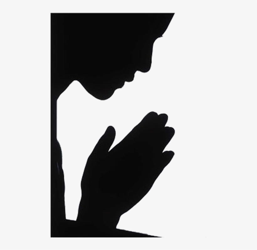 0 B8bbe 59294270 Orig - Woman Praying Silhouette, transparent png #3047200