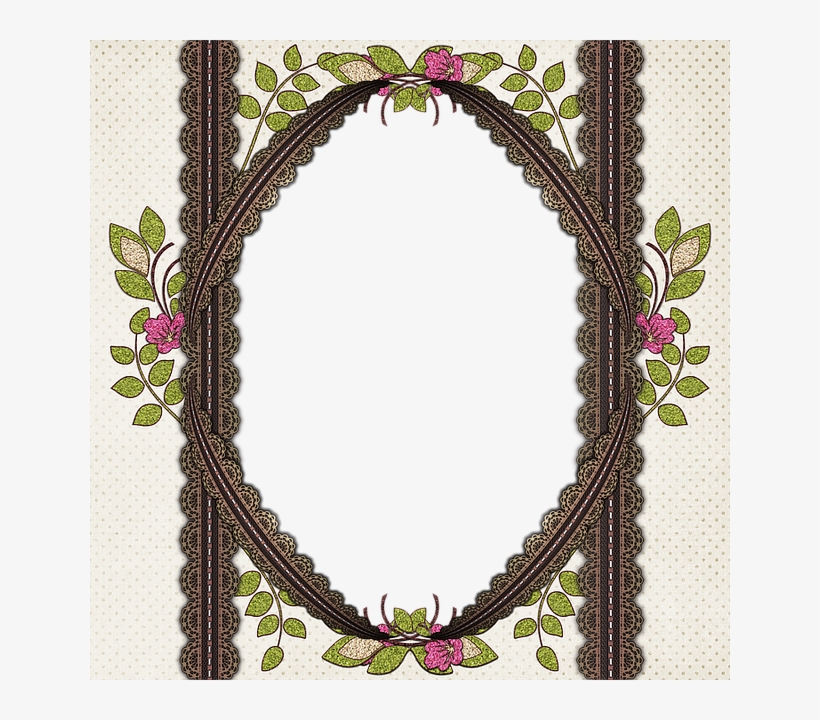 Lace, Glitter, Leaf, Foliage, Picture Frame, Album - Leaf, transparent png #3047595