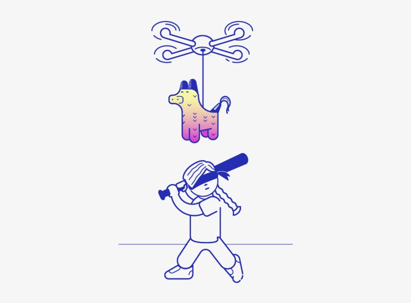 Drone Pinata2 - Cartoon, transparent png #3048396