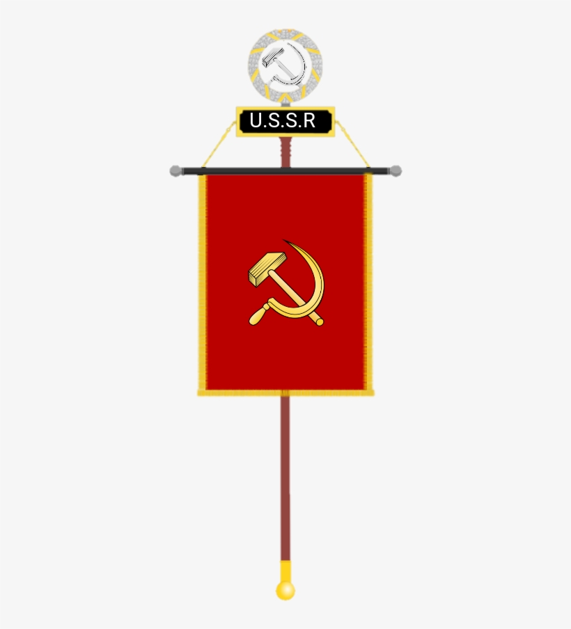 The Soviet Union Flag In Vexilliod Style - Traffic Sign, transparent png #3048613