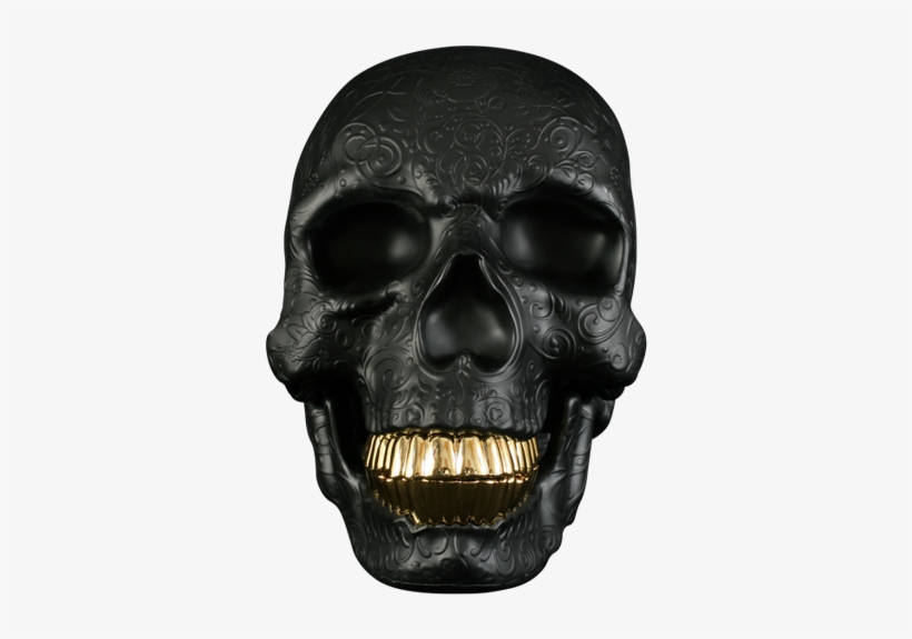 T10xl014-2 - Skull With Gold Teeth, transparent png #3049146