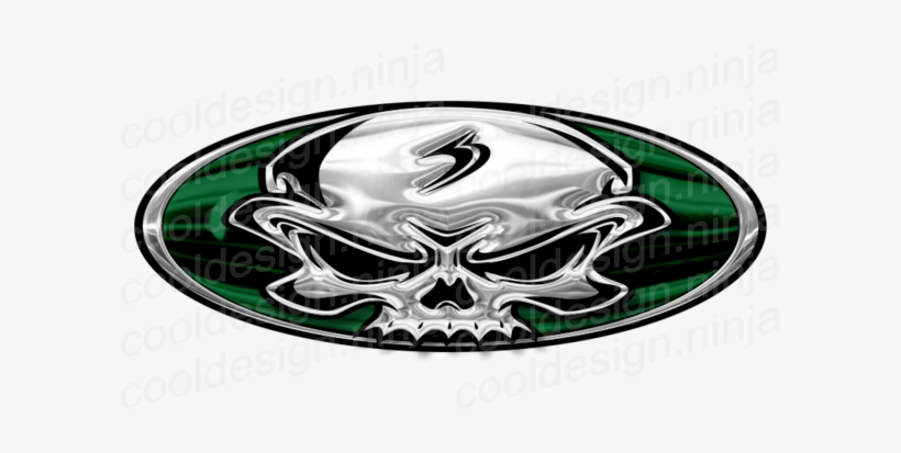 Chrome Skull Peterbilt Emblem Skin 3-pack - Design, transparent png #3049270