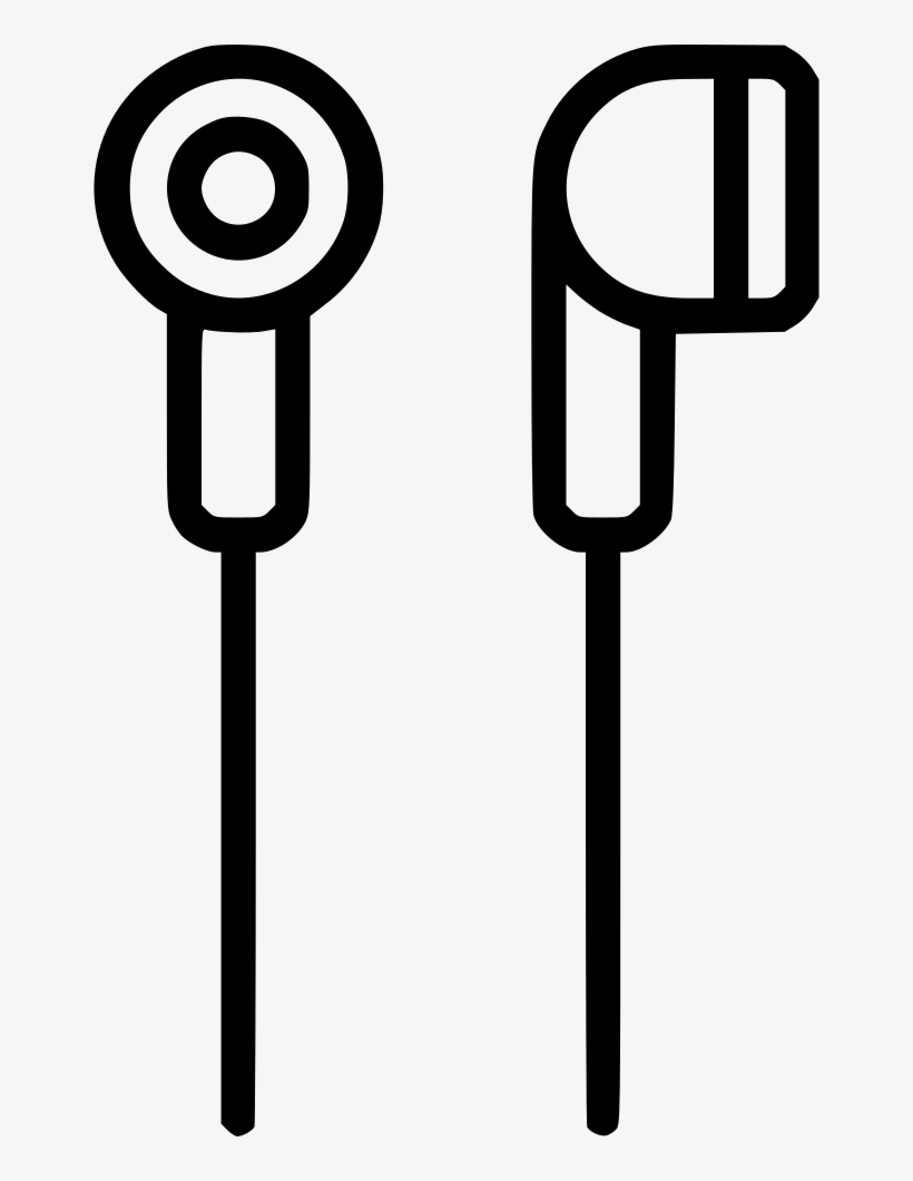 Headphones Ear Plug In Audio Music Sound Comments - Earbuds Symbol, transparent png #3050260