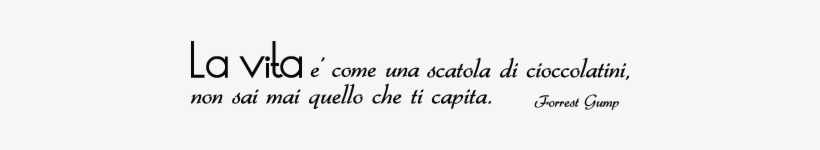 La Vita È Come Una Scatola Di Cioccolatini Forrest, transparent png #3050336