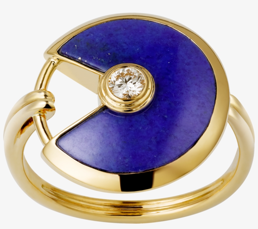 Amulette De Cartier Ring, Small Modelyellow Gold, Lapis, transparent png #3050406