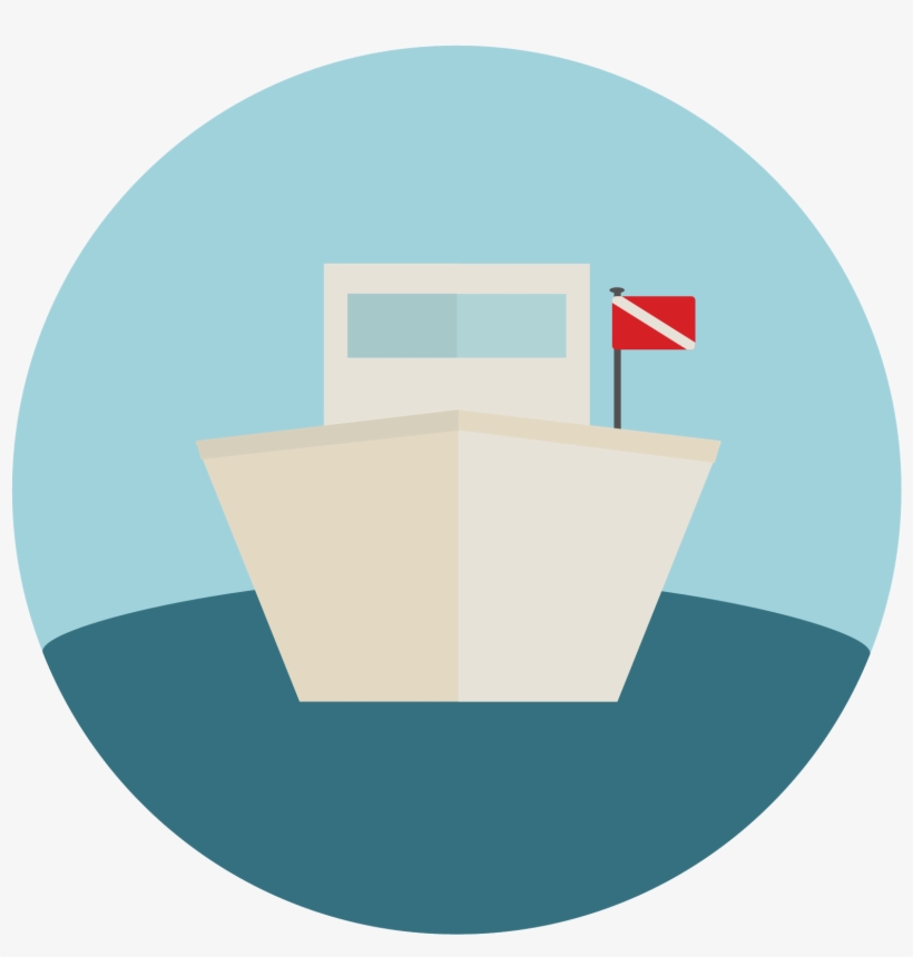 Dive Boat Icon - Boat Icon Png, transparent png #3051133