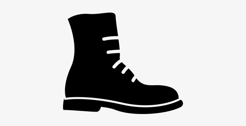 Military Boots With Lace For Female Vector - Boots Icon, transparent png #3051567