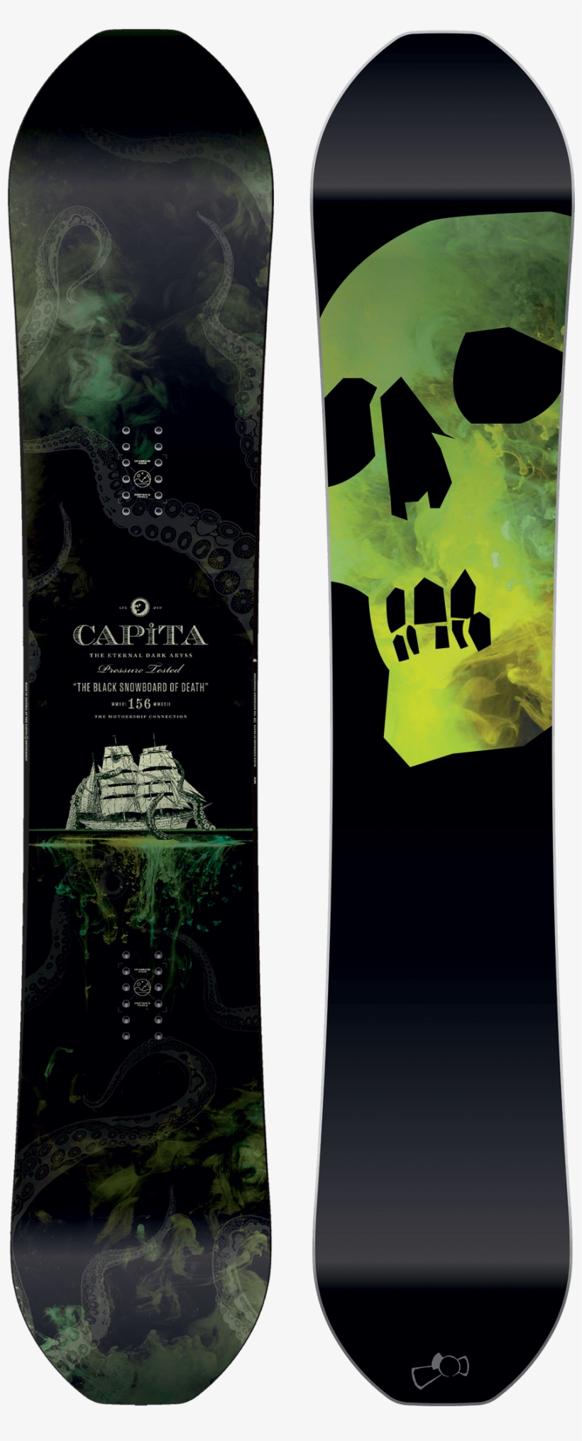 Capita Black Snowboard Of Death 2017, transparent png #3051637