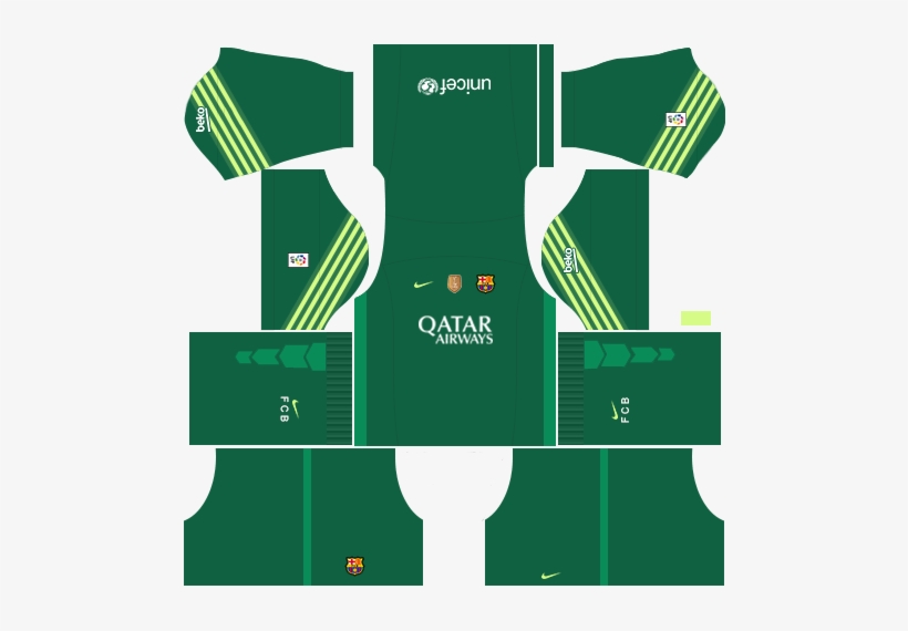 Kit Barcelona Dls16 Uniforme Goleiro Casa 15 - Dream League Soccer Kit Do Psg, transparent png #3051828