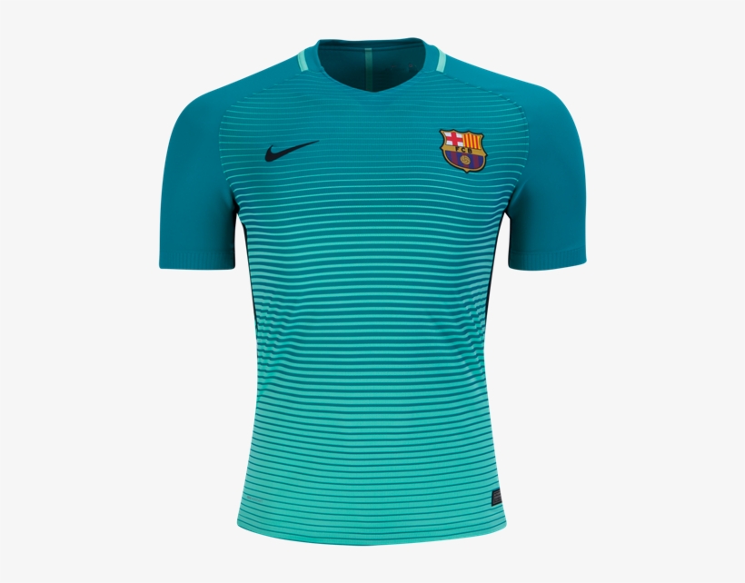 Barcelona 16/17 Authentic Third Soccer Jersey Awesome - Jersey, transparent png #3051848