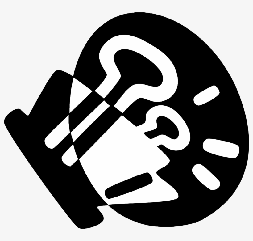 Vector Illustration Of Strong Metal Bulldog Binder, transparent png #3051903