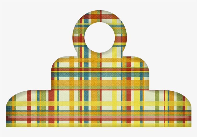 Binder Clip 3 - Tartan, transparent png #3052041