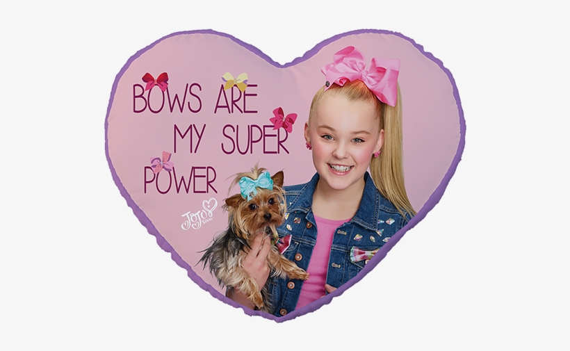 Jojo Siwa Heart Cushion 40 Cm ,, , Large - Jojo Siwa New Book, transparent png #3053117