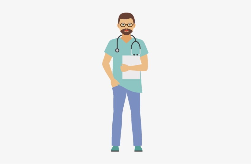 Doctors - Medical Assistant Cartoon Male, transparent png #3053382
