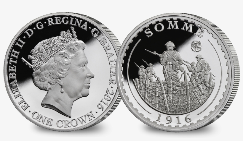 The Somme Centenary 1oz Silver Coin - Battle Of The Somme Coin, transparent png #3053482