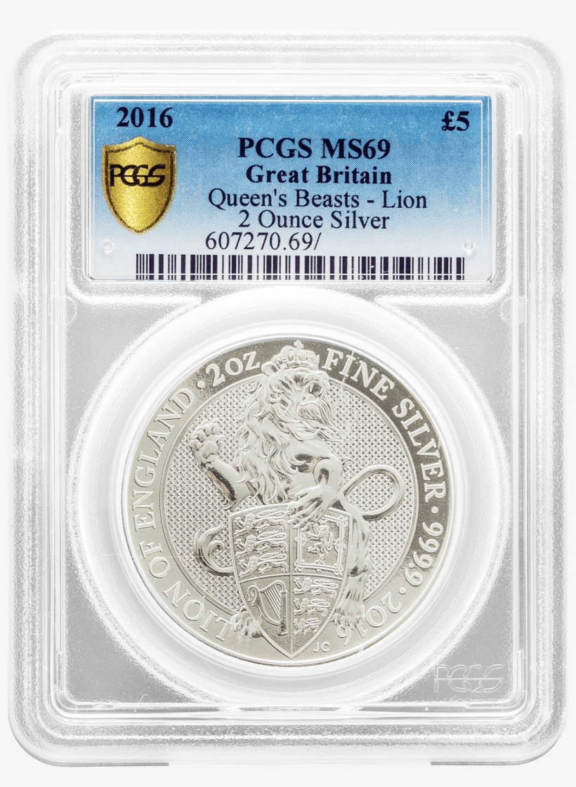 Certified Silver Coins - Stříbrná Investiční Mince The Queen's Beasts The Lion, transparent png #3053785