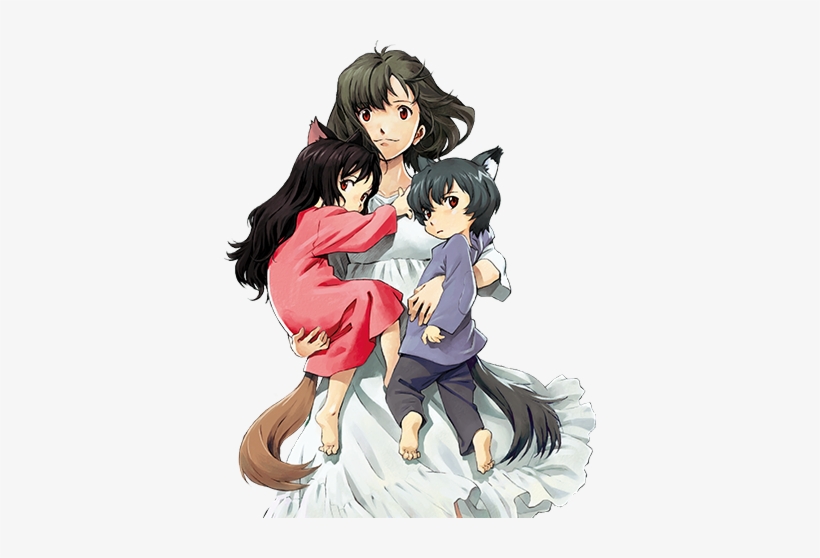 Saturday, March 9 - Ame And Yuki Wolf Children, transparent png #3053875