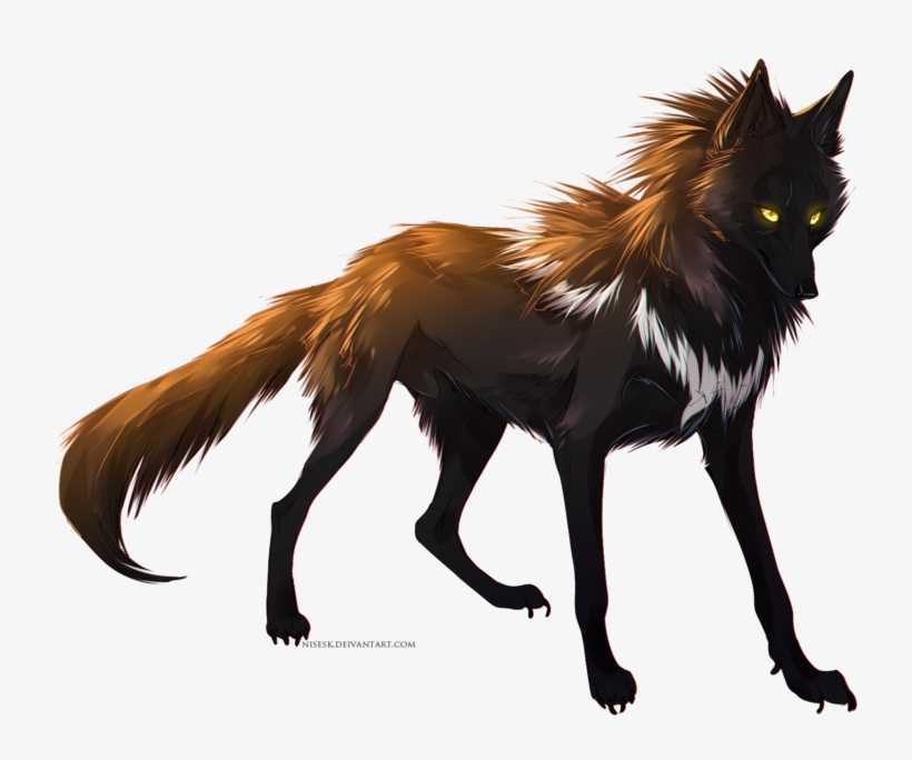 At By Dniseb - Nightingale Wolf, transparent png #3054143