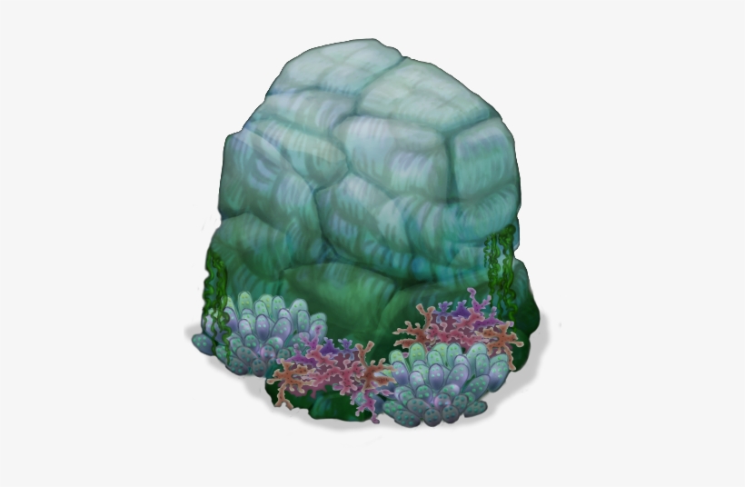 Water Island Big Rock - Rock In Water Png, transparent png #3054345