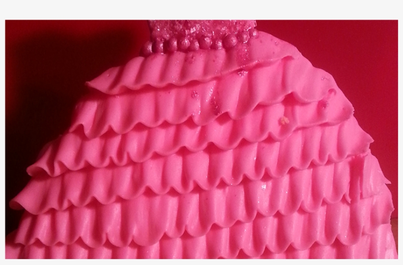 Dress Cookie With Ruffles - Ruffle, transparent png #3054370